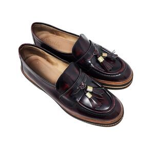 Shelly's London ~ Karena Chunky Platform Tassel Loafers US 9 Women's -EU 40